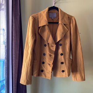 Yellow double breasted steampunk/vintage jacket